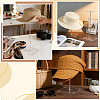 2Pcs 2 Sizes Height Adjustable Acrylic Hat Display Stands ODIS-WH0095-011-5