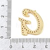 Brass Micro Pave Clear Cubic Zirconia Pendants CU-CBA8481-01G-G-3