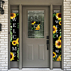 Polyester Hanging Sign for Home Office Front Door Porch Decorations HJEW-WH0023-012-7