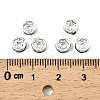 Brass Rhinestone Spacer Beads X-RSB036NF-03-4