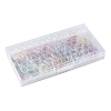 80Pcs 8 Colors Baking Paint Transparent Glass Pendants DGLA-FS0004-29-7