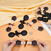 8 Pairs 2 Styles Resin Buttons BUTT-CL0001-09-3