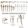 24Pcs Sword & Gun Pendant Kit for Jewelry Making DIY-SC0017-50-2