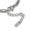 304 Stainless Steel 2-strand Chain Bracelets BJEW-Z077-06P-3