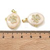 Brass Micro Pave Clear Cubic Zirconia Locket Pendants KK-A294-11G-02-3