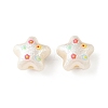 Printed Opaque Acrylic Beads OACR-B054-01E-1