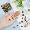 SUPERFINDINGS 24Pcs Alloy Star Lapel Pin Brooches JEWB-FH0001-37AB-3