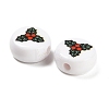 Christmas Theme Printed Opauqe Acrylic Beads OACR-R004-01E-3