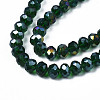 Electroplate Glass Beads Strands EGLA-A034-T8mm-B28-3