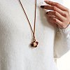Brass Pave Cubic Zirconia and Enamel Horse Pendant Adjustable Cotton Cord Necklaces for Women WG24AFA-03-2