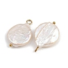 Natural Freshwater Pearl Keshi Pearl Pendants STAS-D378-08C-G-2
