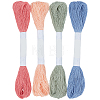 4 Skeins 4 Colors 6-Ply Cotton Embroidery Floss EMBR-WH20001-003D-7