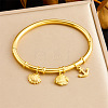 304 Stainless Steel Charm Bangles WG8D240-05-1