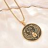 Religion 201 Stainless Steel Eye of Horus Egyptian Scarab Pendant Egyptian Scarab Box Chain Necklaces SA-H003-02G-2