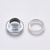 Iron Grommet Eyelet Findings IFIN-WH0023-B04-2