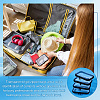 6Pcs Transparent PET Desktop Storage Zipper Boxes ABAG-WA0001-44B-6