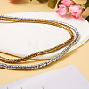2 Strands 2 Colors Electroplate Non-magnetic Synthetic Hematite Beads Strands G-CW0001-11-14
