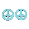 Synthetic Howlite Big Pendants TURQ-GP204-1-1