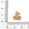 304 Stainless Steel Glass Charms STAS-D366-06A-G-3