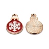 Christmas Alloy Enamel Pendants X-ENAM-D047-17G-03-3