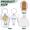 60Pcs Carbon Steel & Resin Nail Clipper Keychain MRMJ-WA0001-10A-2