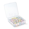 130Pcs 5 Colors Transparent Acrylic Beads X1-TACR-LS0001-04-7