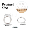 150Pcs 925 Sterling Silver Open Jump Rings STER-DC0001-01-2