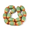 Handmade Millefiori Glass Barrel Beads LA-N002-15E-2