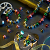 60Pcs 6 Colors Opaque Acrylic Beads PACR-GA0001-01B-4