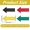 20Pcs 4 Colors PVC Stickers DIY-SP0007-90-2