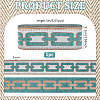 5M Polyester Jacquard Grid Ribbon OCOR-WH0003-088B-04-2