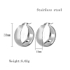 Stainless Steel Hoop Earrings for Women QX9021-7-1