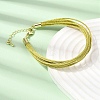 Polyester Metallic Braided Multi-strand Cord Bracelet for Bracelet Making BJEW-H642-02G-07-2