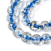 Crackle Transparent Glass Beads Strands GLAA-N030-8mm-01E-3