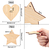 Unfinished Wooden Pieces for Big Pendants AJEW-OC0001-87-2