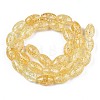 Transparent Crackle Glass Beads Strands GLAA-S192-B-010G-2