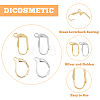 40Pcs 4 Style Brass Leverback Earring Findings KK-DC0002-15-4
