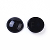 Natural Dyed & Heated Black Agate Cabochons X-G-L510-12C-03-2