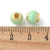 Brass Enamel Beads KK-P294-37G-04-2