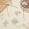 1 Set Alloy & Resin Hair Sticks OHAR-WR0001-06-4