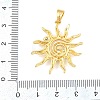 Brass & Enamel & Rhinestone Pendants KK-H541-01G-01-3