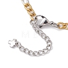 304 Stainless Steel Figaro Chain Bracelet Makings AJEW-JB01285-3