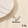 Stylish Ocean Stainless Steel Fish Pendant Necklace for Women ZE1503-5-1