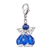 Angel Glass Beaded & Alloy Pendant Decorations HJEW-MZ00189-02-1