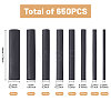 650Pcs PE Plastic Insulating Heat Shrink Tubing FIND-WH0816-218-2