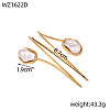 304 Stainless Steel & Imitaiton Pearl Upper Arm Cuff WG5E2A7-03-1