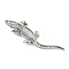 Alloy Rhinestones Alligator Brooches X1-JEWB-S022-07C-3