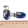 Dyed Natural Lapis Lazuli Pendants G-L524-17AS-11-3