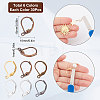 180Pcs 6 Colors Brass Leverback Earring Findings KK-SC0003-33-2