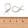 304 Stainless Steel Leverback Earring Findings STAS-U025-01P-01-3